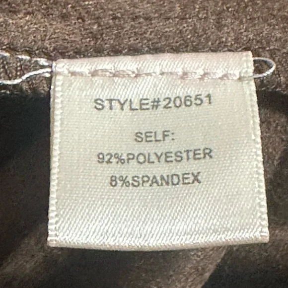 NWT Skies Are Blue Posy Faux Suede Open Drape Jacket Medium Brown - Picture 5 of 6